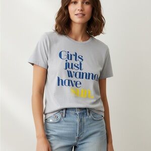 J. Crew Collector Tee - "Girls Just Wanna Have Sun" Women’s size Small